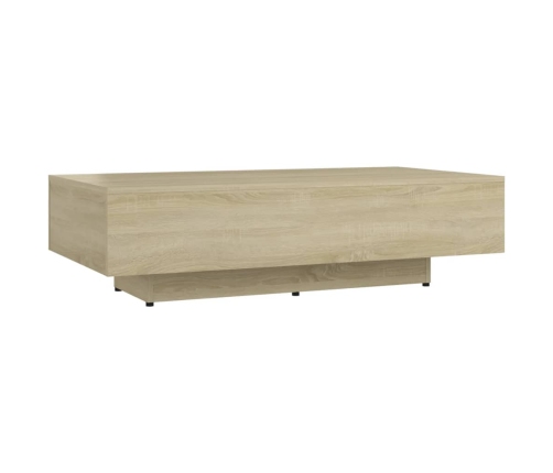 vidaXL Mesa de centro madera de ingeniería roble Sonoma 100x49,5x31 cm