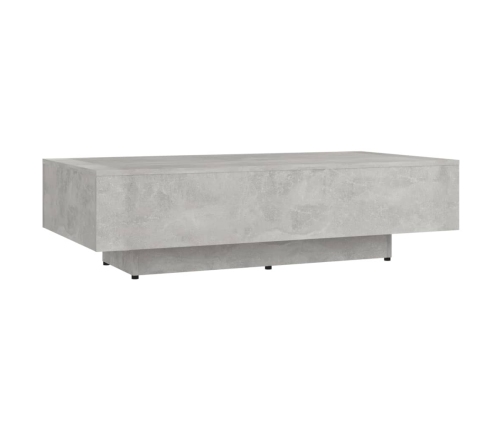 Mesa de centro madera de ingeniería gris hormigón 100x49,5x31cm