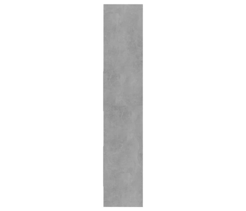 Estantería de madera contrachapada gris hormigón 40x35x180 cm