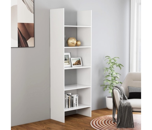 vidaXL Estantería librería madera contrachapada blanco 60x35x180 cm