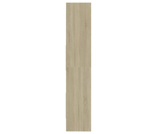 Estantería madera contrachapada color roble Sonoma 60x35x180 cm