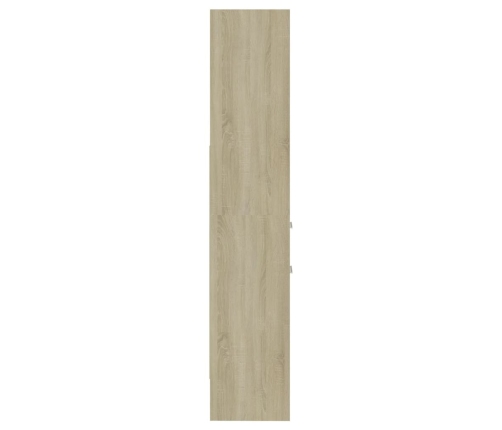 Estantería madera contrachapada color roble Sonoma 40x35x180 cm