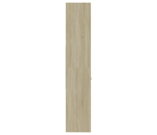 Estantería madera contrachapada color roble Sonoma 60x35x180 cm