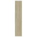 vidaXL Estantería madera contrachapada blanco y roble 60x35x180 cm