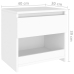 vidaXL Mesitas de noche 2 uds madera contrachapada blanco 40x30x39 cm