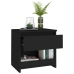 vidaXL Mesita de noche de madera contrachapada negro 40x30x39 cm