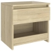 Mesitas de noche 2 uds madera contrachapada roble 40x30x39 cm