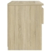 Mesitas de noche 2 uds madera contrachapada roble 40x30x39 cm