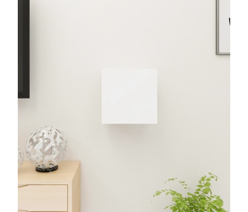 vidaXL Mueble para TV de pared blanco 30,5x30x30 cm