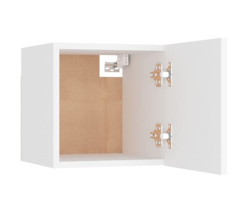 vidaXL Muebles de pared para TV 2 uds blanco 30,5x30x30 cm