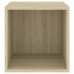 vidaXL Armario de pared madera contrachapada roble sonoma 37x37x37 cm