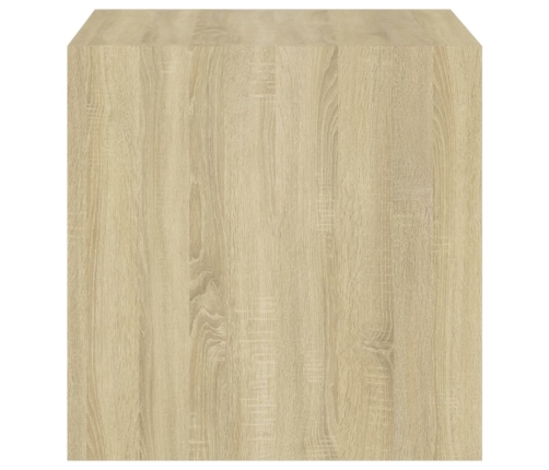 vidaXL Armario de pared madera contrachapada roble sonoma 37x37x37 cm