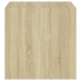 Armario de pared 2 uds madera contrachapada roble 37x37x37 cm