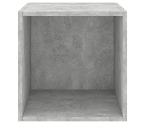 vidaXL Armario de pared madera contrachapada gris hormigón 37x37x37 cm