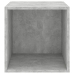 vidaXL Armario de pared madera contrachapada gris hormigón 37x37x37 cm