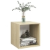 vidaXL Armario pared 4 ud madera contrachapada blanco roble 37x37x37cm