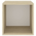 vidaXL Armario pared 4 ud madera contrachapada blanco roble 37x37x37cm