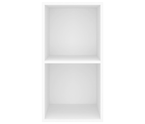 vidaXL Mueble de pared para TV madera contrachapada blanco 37x37x72 cm