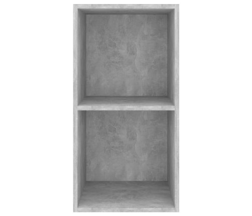 Mueble de pared de TV madera contrachapada hormigón 37x37x72 cm