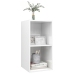 Mueble TV pared madera contrachapada blanco brillo 37x37x72 cm