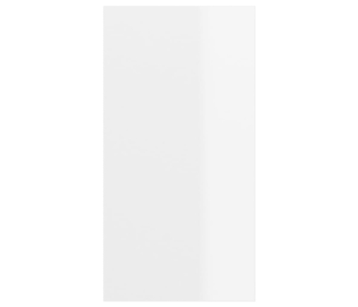 Mueble TV pared madera contrachapada blanco brillo 37x37x72 cm