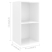 Mueble TV pared madera contrachapada blanco brillo 37x37x72 cm