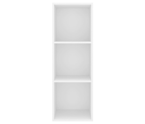 Mueble de pared para TV madera contrachapada blanco 37x37x107cm