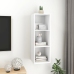 Mueble de pared para TV madera contrachapada blanco 37x37x107cm