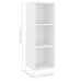 Mueble de pared para TV madera contrachapada blanco 37x37x107cm