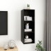 Mueble de pared para TV madera contrachapada negro 37x37x107 cm