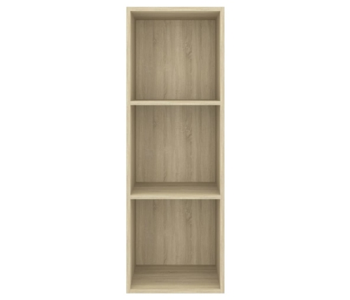 Mueble de pared para TV madera contrachapada roble 37x37x72 cm