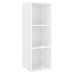 vidaXL Mueble TV pared madera contrachapada blanco brillo 37x37x107 cm