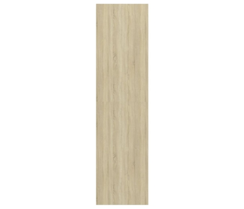 Mueble TV pared madera contrachapada blanco roble 37x37x142,5cm