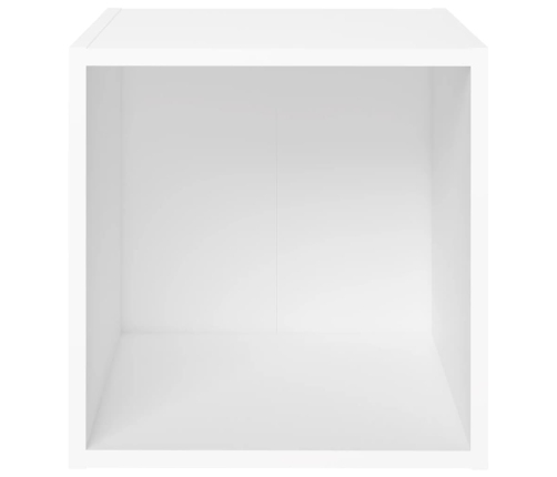 Mueble para TV madera contrachapada blanco 37x35x37 cm