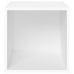 Mueble para TV madera contrachapada blanco 37x35x37 cm