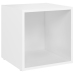 Muebles para TV 2 uds madera contrachapada blanco 37x35x37 cm