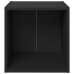 Mueble para TV madera contrachapada negro 37x35x37 cm