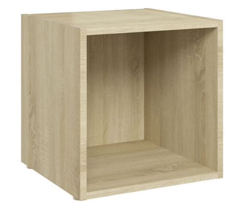 Mueble para TV madera contrachapada roble Sonoma 37x35x37 cm