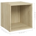 Mueble para TV madera contrachapada roble Sonoma 37x35x37 cm