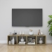 Mueble TV madera contrachapada blanco y roble Sonoma 37x35x37cm