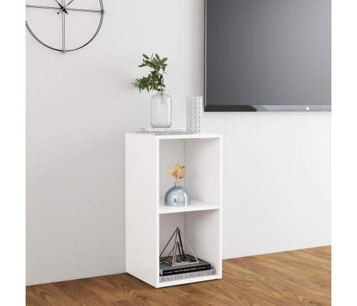 Mueble para TV madera contrachapada blanco 72x35x36,5 cm