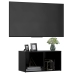 Mueble para TV madera contrachapada negro 72x35x36,5 cm