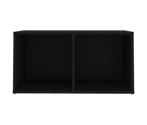 Mueble para TV madera contrachapada negro 72x35x36,5 cm