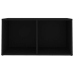 Mueble para TV madera contrachapada negro 72x35x36,5 cm