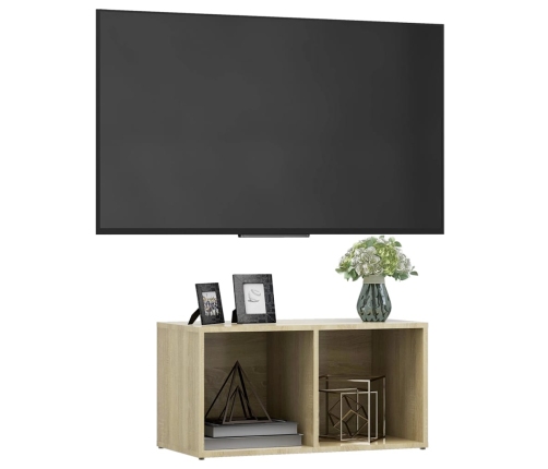 Mueble para TV madera contrachapada roble Sonoma 72x35x36,5 cm