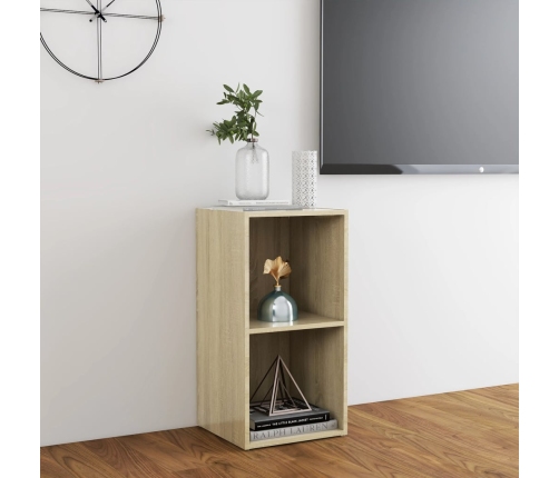 Mueble para TV madera contrachapada roble Sonoma 72x35x36,5 cm