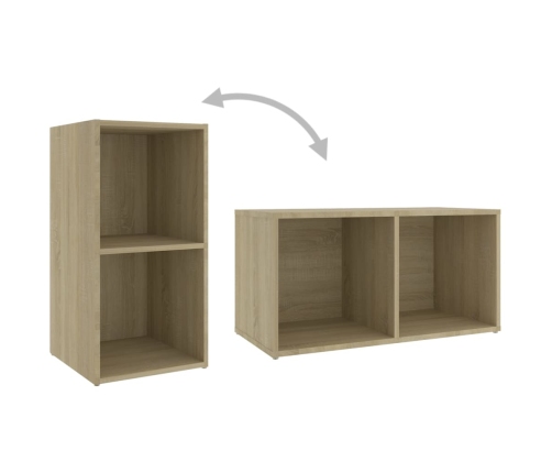 Mueble para TV madera contrachapada roble Sonoma 72x35x36,5 cm