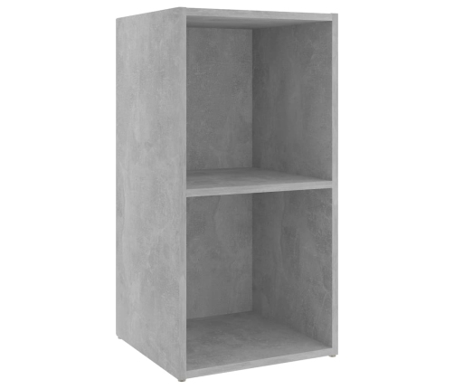 Mueble para TV madera contrachapada gris hormigón 72x35x36,5 cm