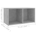 Mueble para TV madera contrachapada gris hormigón 72x35x36,5 cm