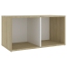 Mueble para TV madera contrachapada blanco y roble 72x35x36,5cm